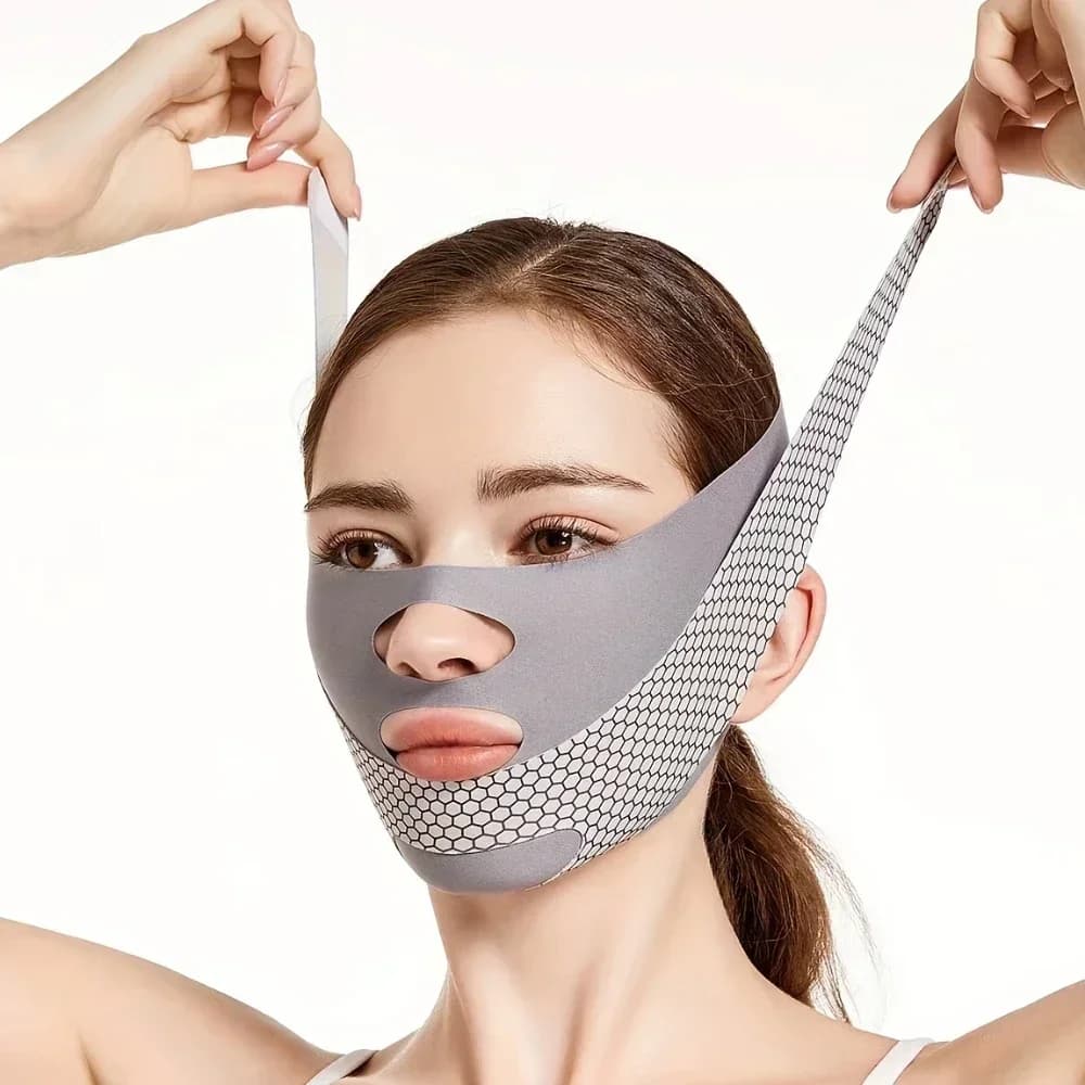 V‑Line face slimming bandage wrapped around jawline — image 5