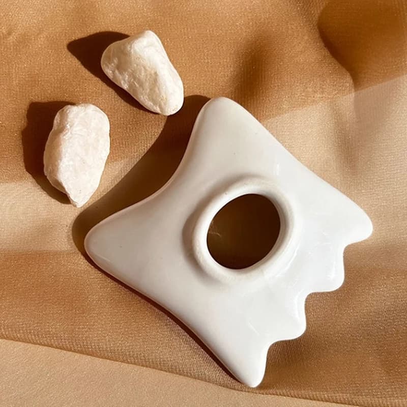 Ceramic Gua Sha Facial Scraping Tool