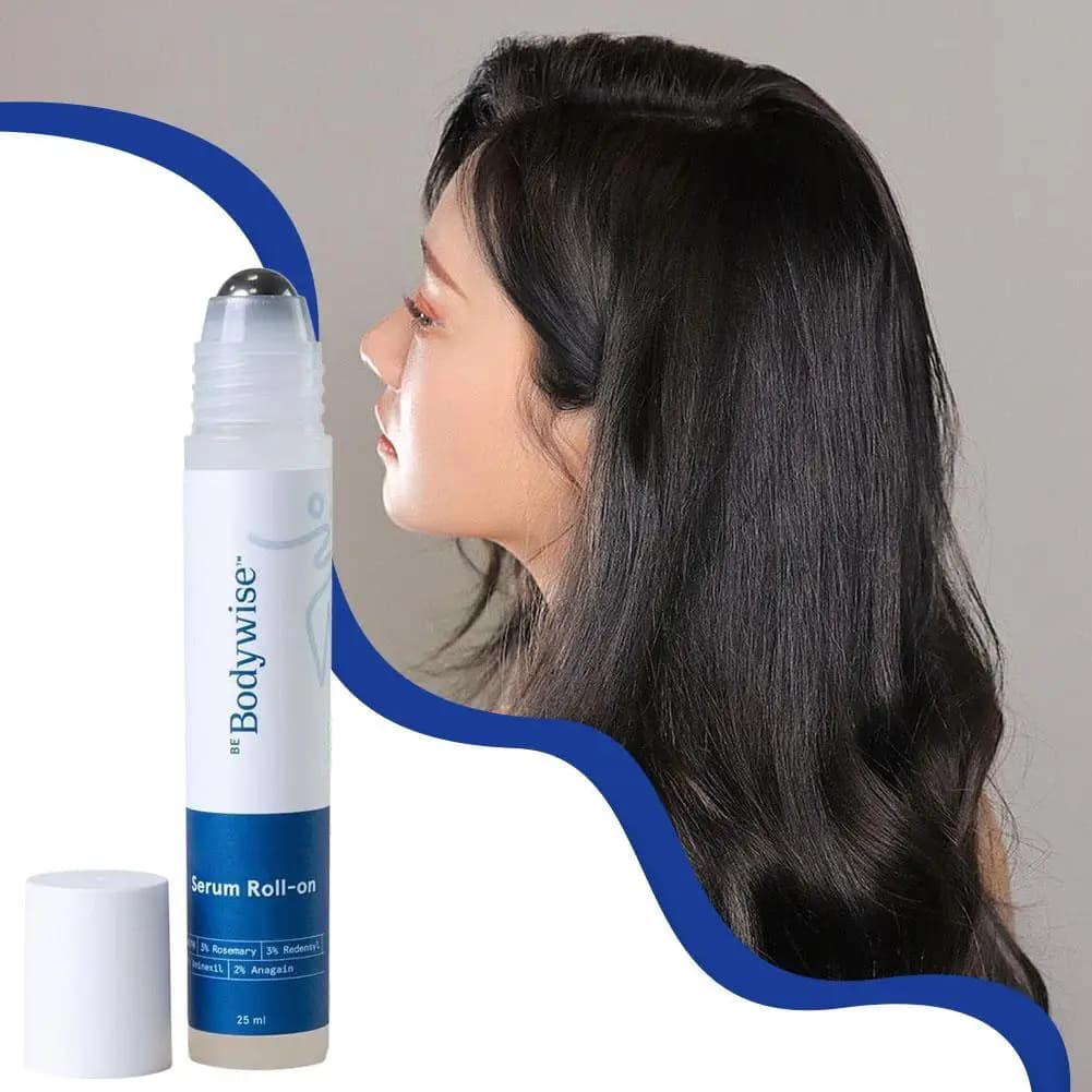 Rosemary roll-on hair care essence bottle — image 1
