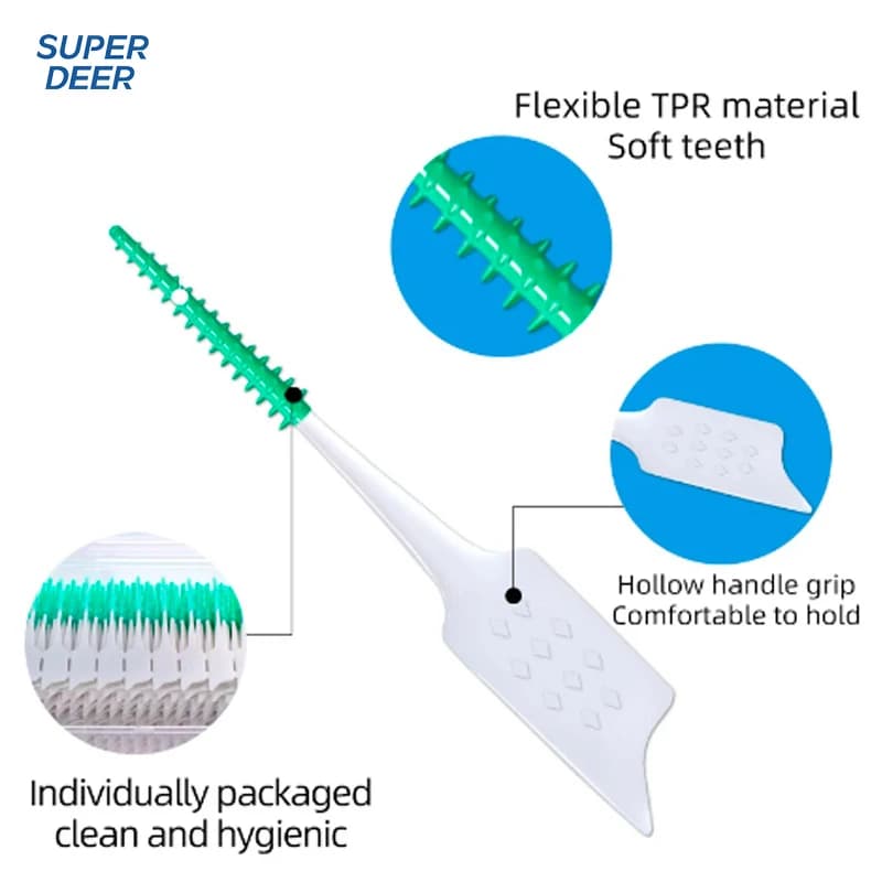 soft rubber interdental brush pack — image 3
