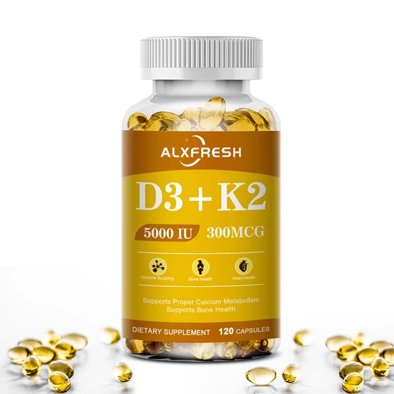 Vitamin D3 and K2 capsules bottle — image 8
