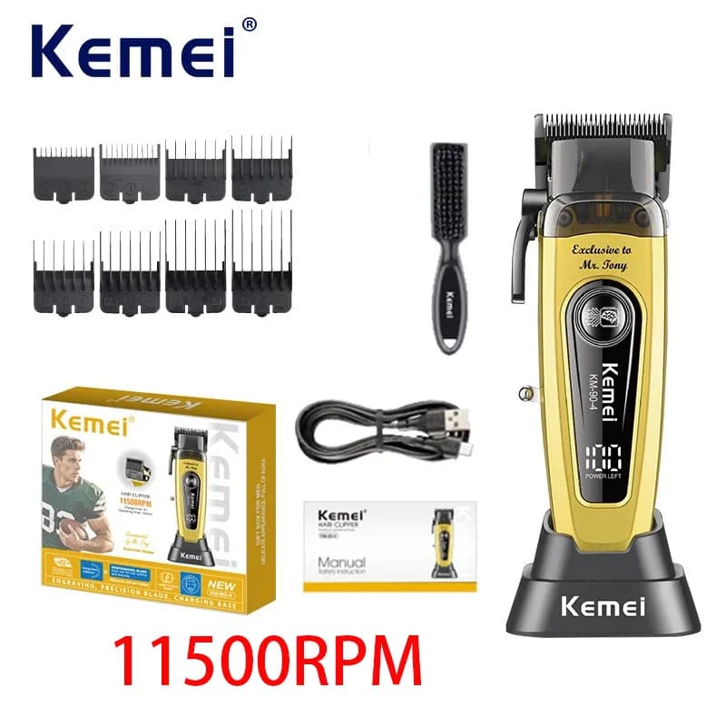 Kemei Brushless Hair Clippers – 11500 RPM