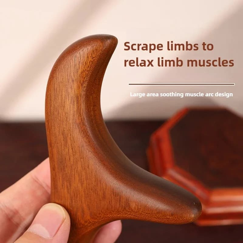 Sandalwood trigger point Gua Sha massage tool — image 4