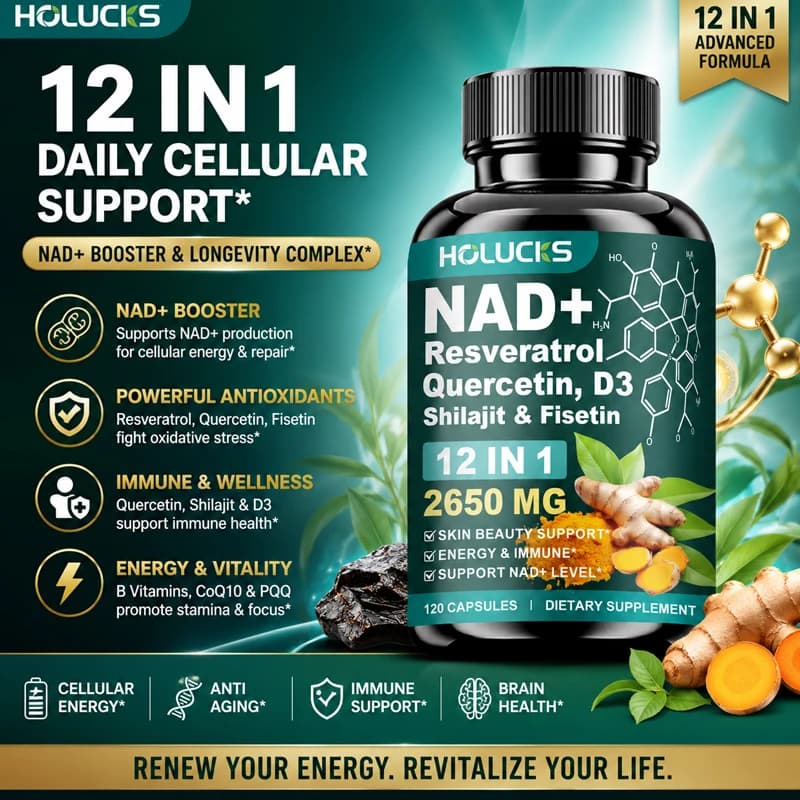 NAD+ and resveratrol supplement capsules — image 6