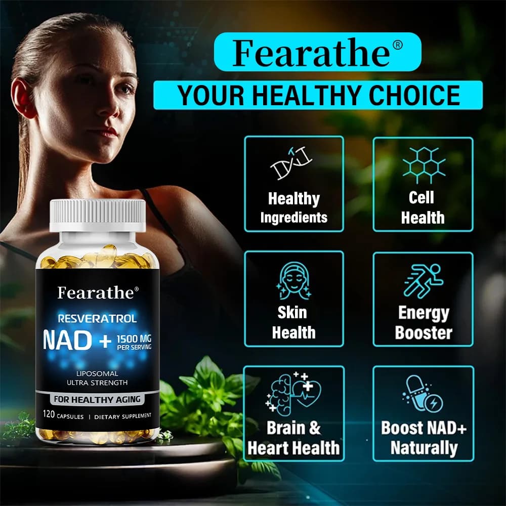 bottle of NAD+ resveratrol capsules — image 4
