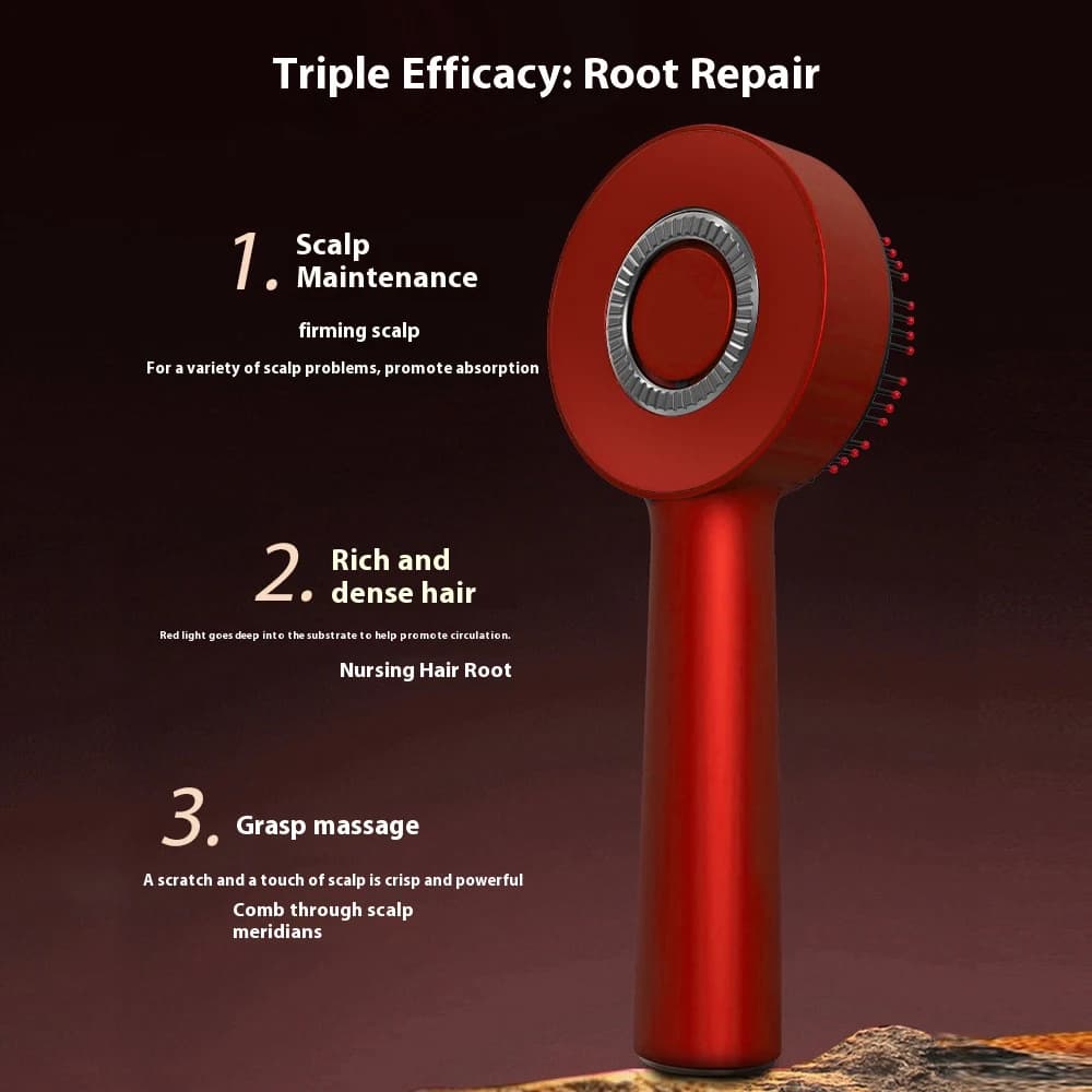 Red light scalp massage comb with serum applicator — image 3