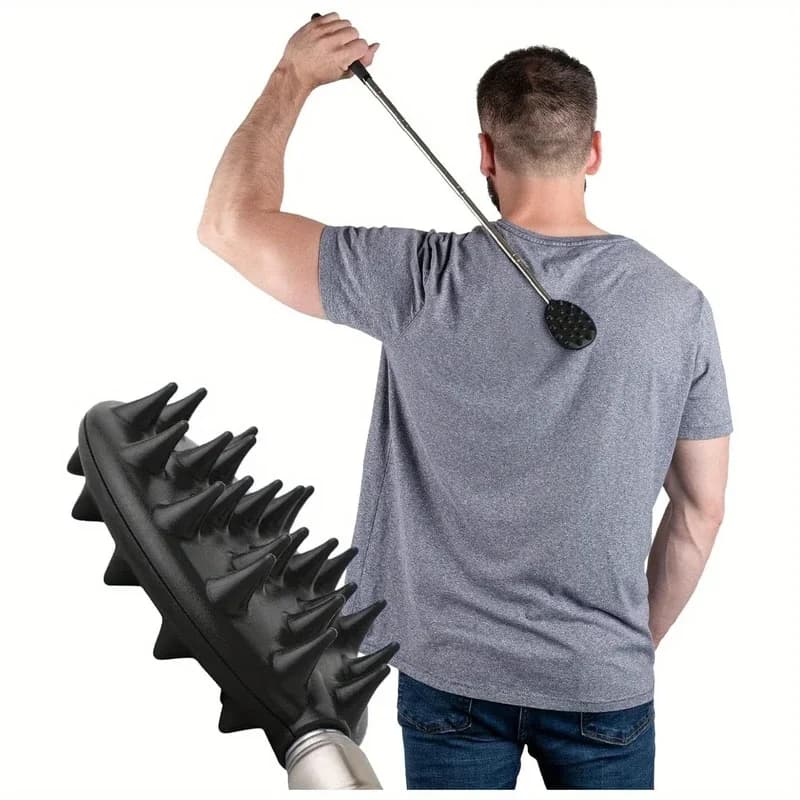 adjustable long cactus-shaped back scratcher — image 1