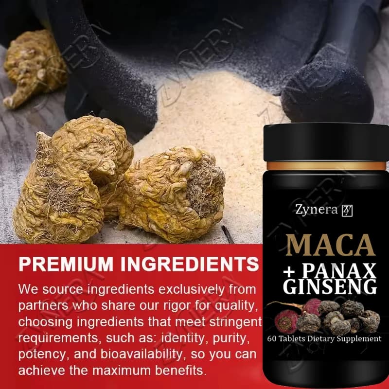organic maca root tablets bottle — image 2