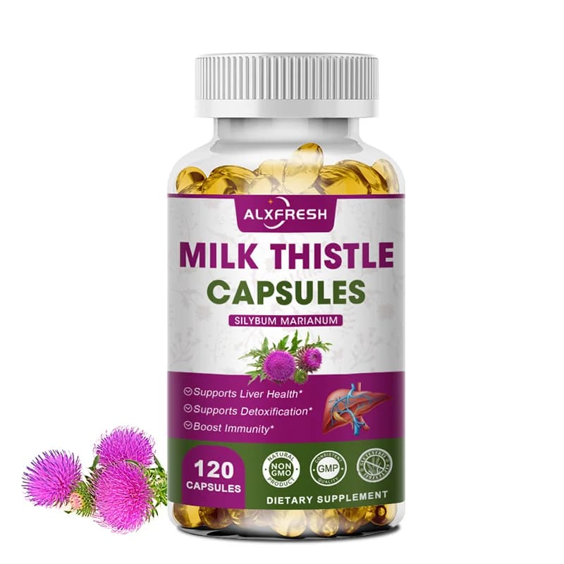 organic milk thistle and dandelion capsules — image 7