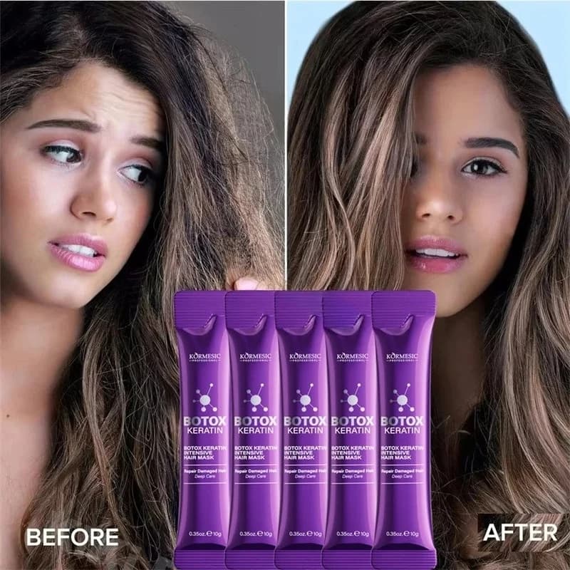 keratin hair mask tube for frizzy hair — image 7