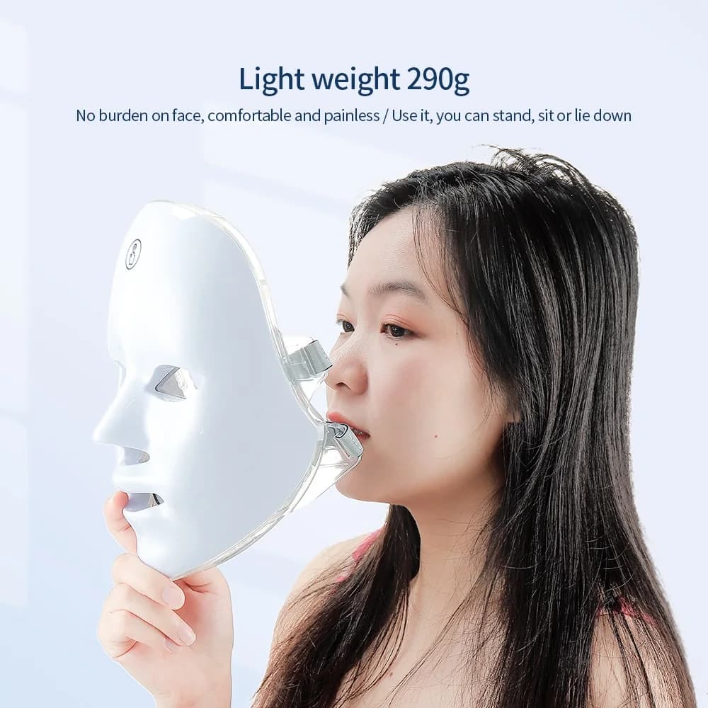 wireless 7-color LED facial and neck mask — image 3