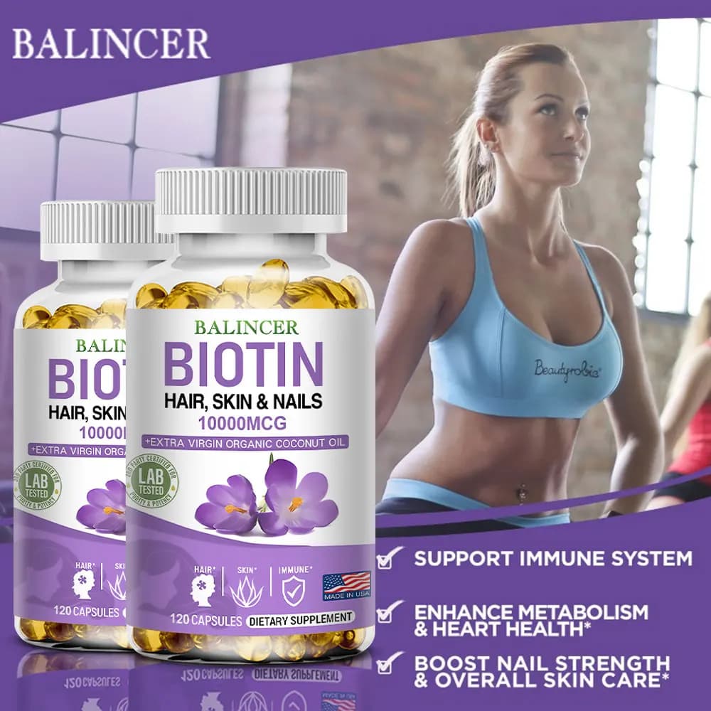 Balincer biotin softgels with coconut oil — image 6