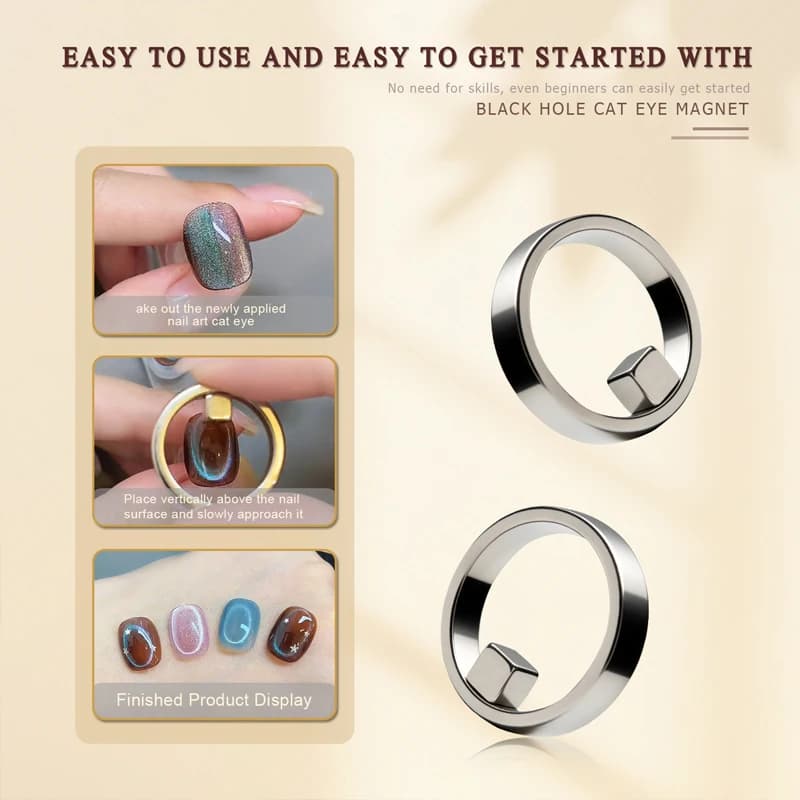 circular cat eye magnetic nail gel tube — image 6
