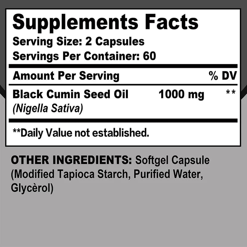 bottle of black seed oil — image 2