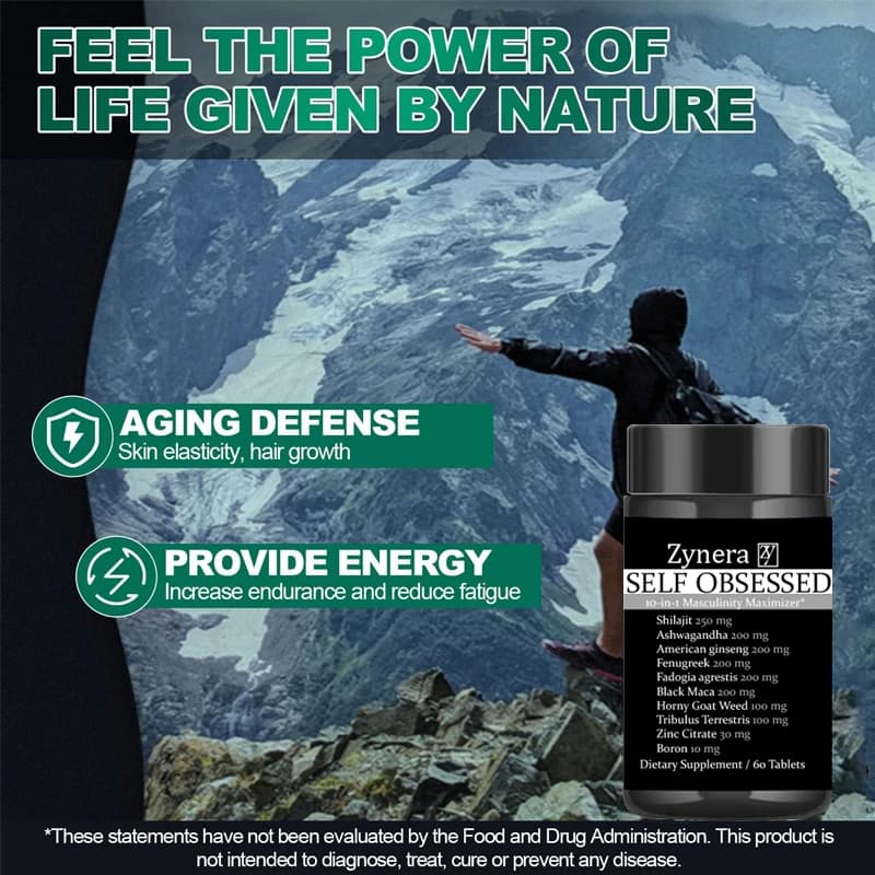 Ashwagandha and maca stamina tablets bottle — image 3