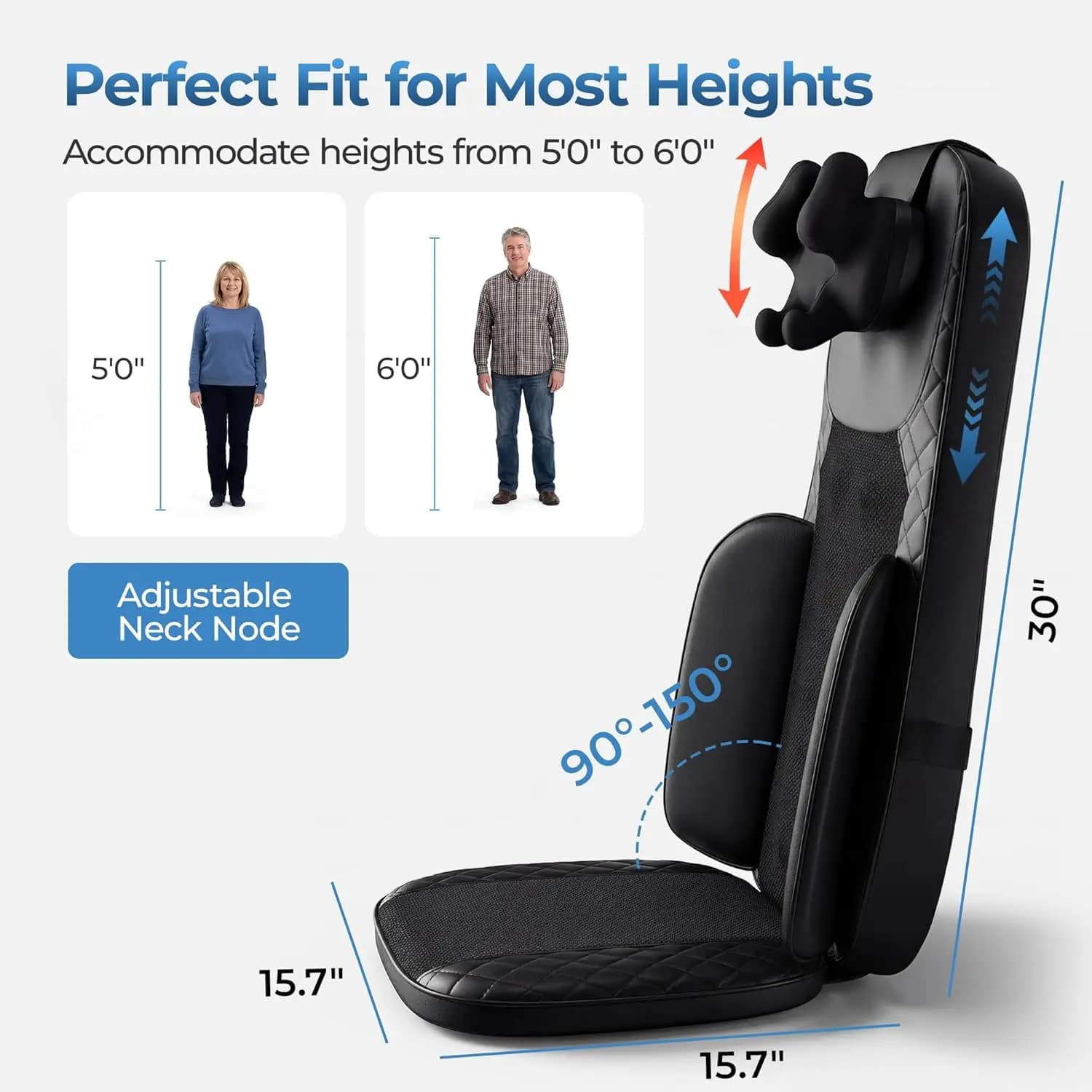 3-in-1 Shiatsu Neck and Back Massage Cushion with Heat - 4D — image 6