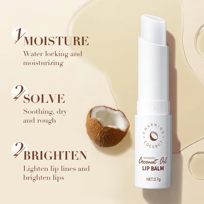 Coconut lip balm tube — image 3