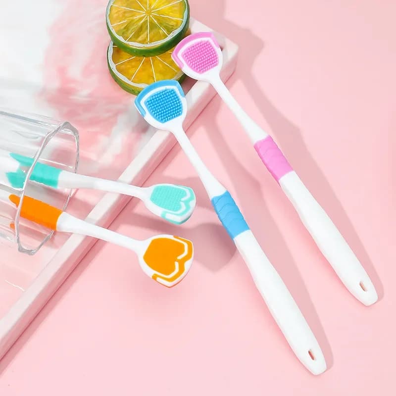 soft silicone tongue scraper — image 6