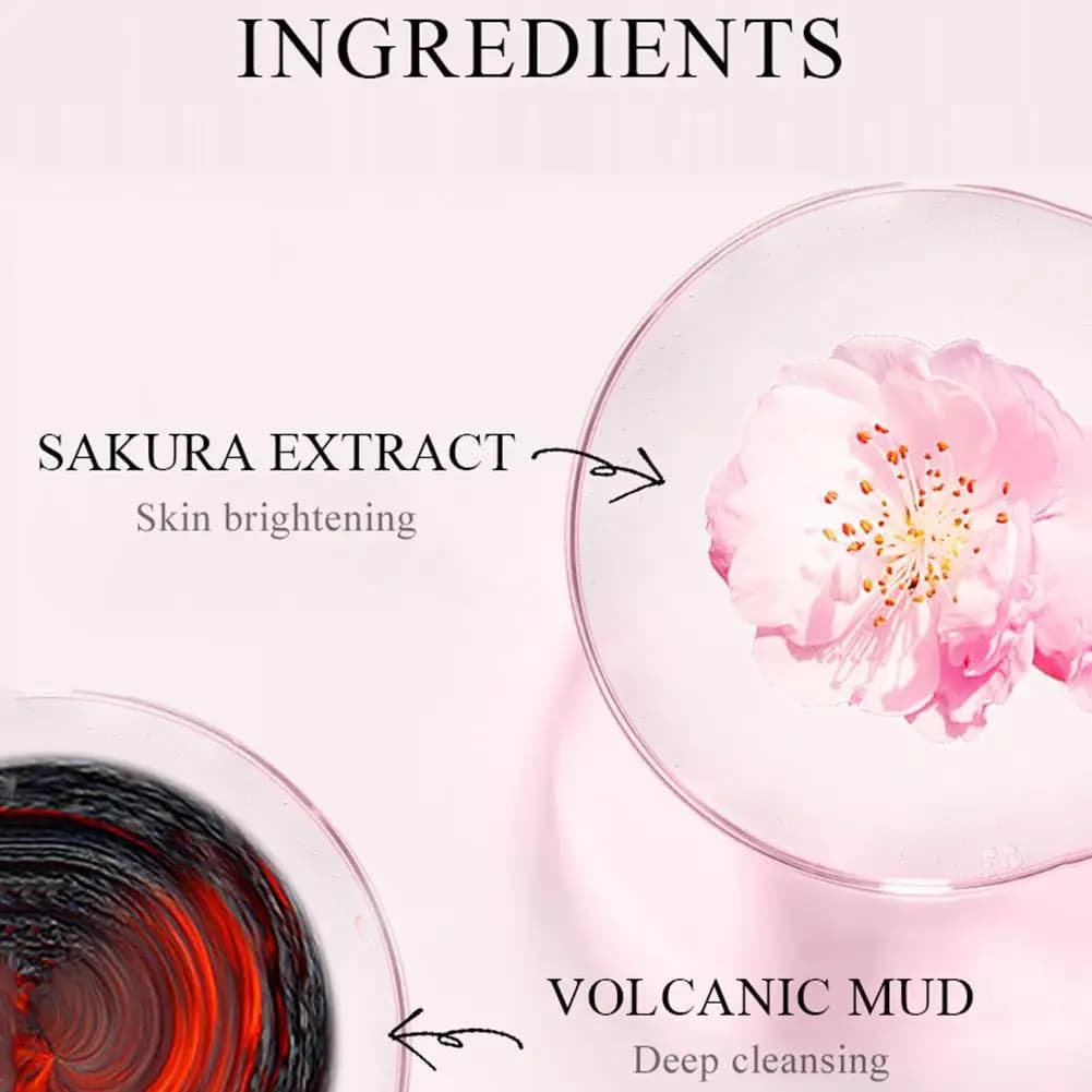 Sakura mud brightening hydrating face mask pack of 12 — image 3