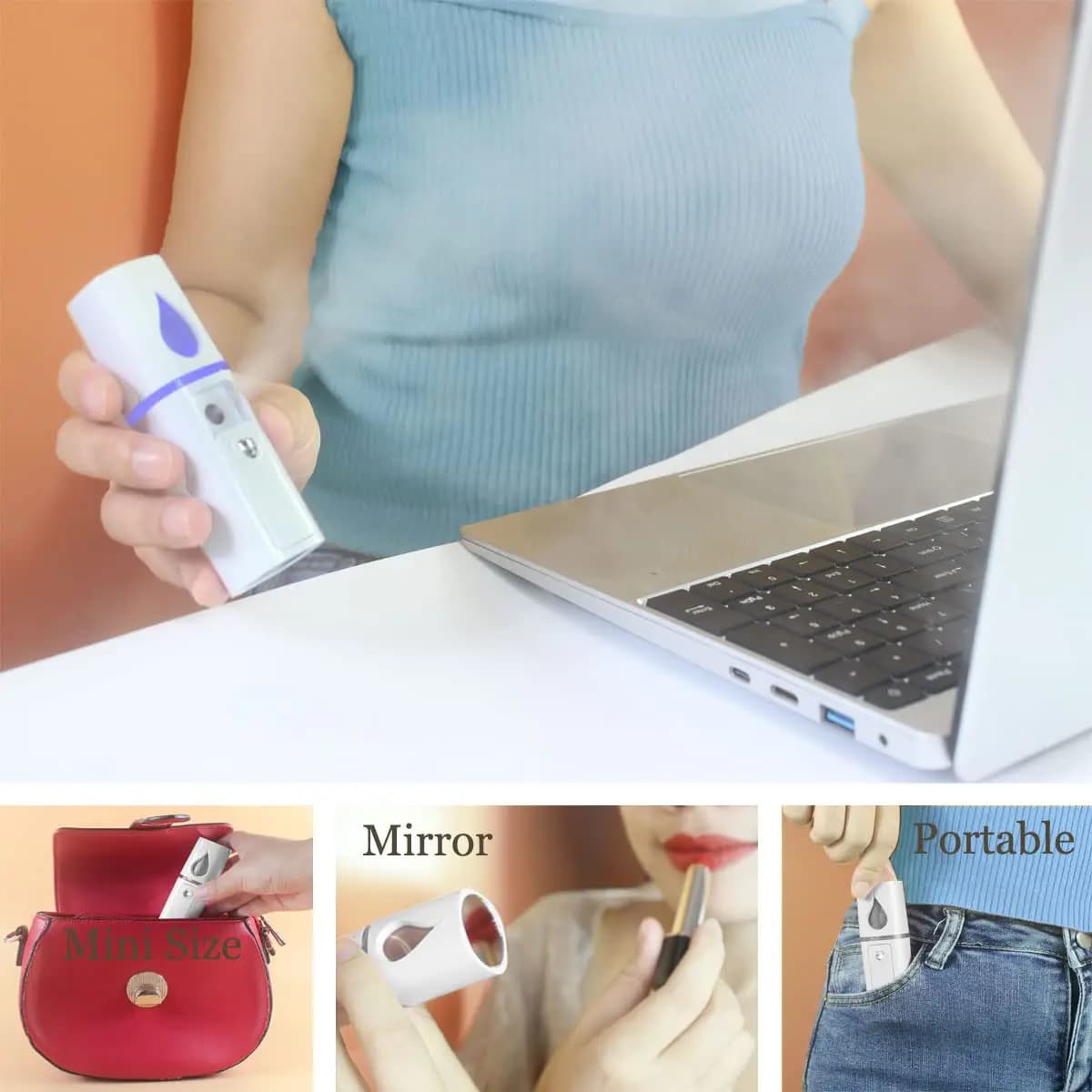 nano facial steamer with mist spray bottle — image 4