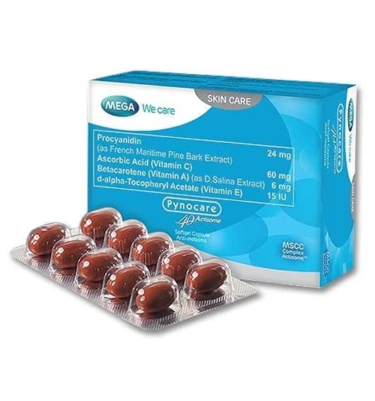 Pynocare Actisome Softgels (40 Softgels) | French Maritime Pine Bark Extract, Vitamin C & Vitamin E — image 1