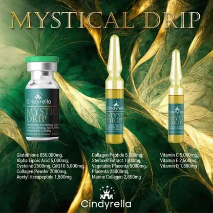 Cindyrella Magical Mystical NAD+ Drip Set (7 Sets) | Glutathione, Collagen, Vitamin C & Q10 Complex — image 6