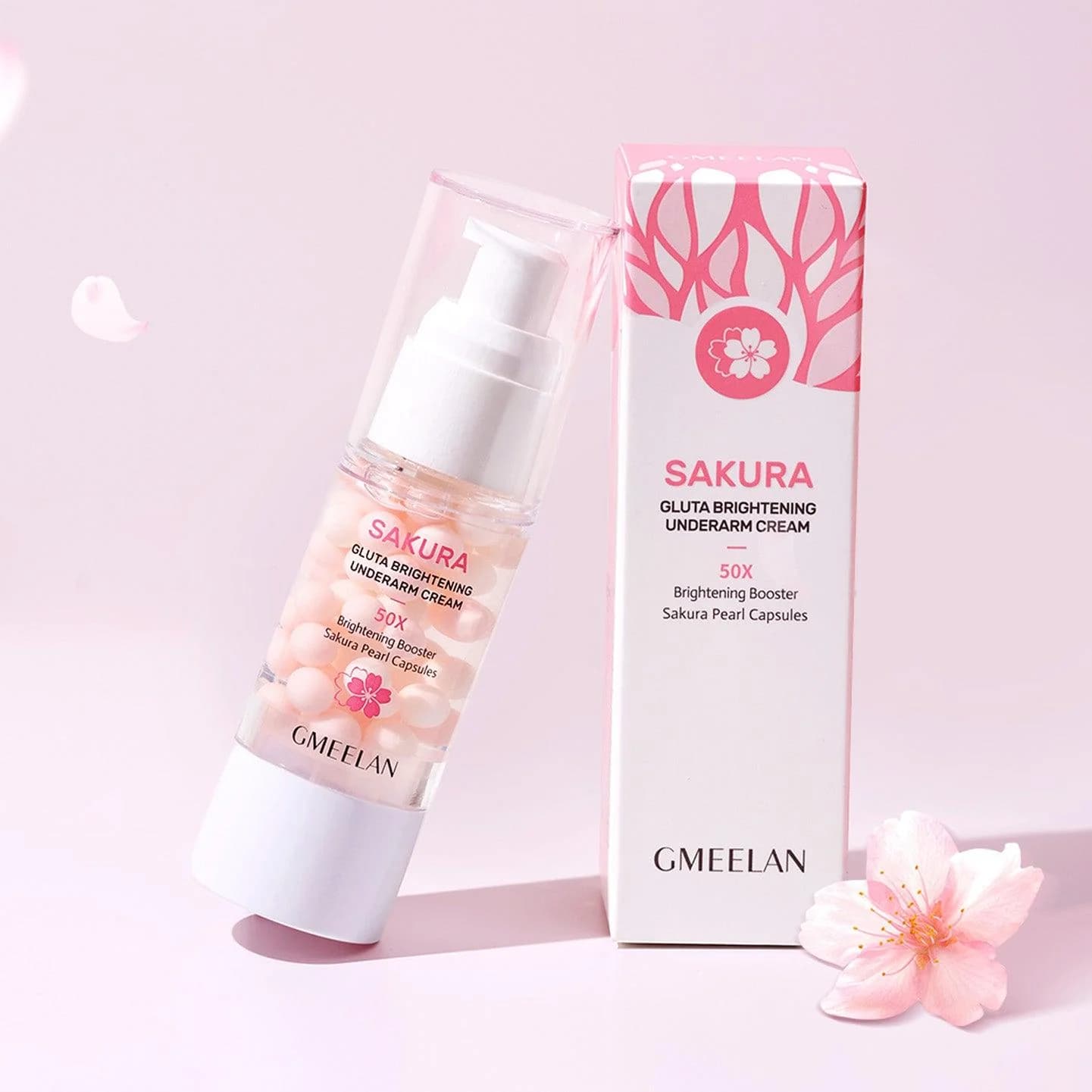 GMEELAN Sakura Underarm Whitening Cream 30g | Glutathione & 5X Ceramides | Funmento — image 1