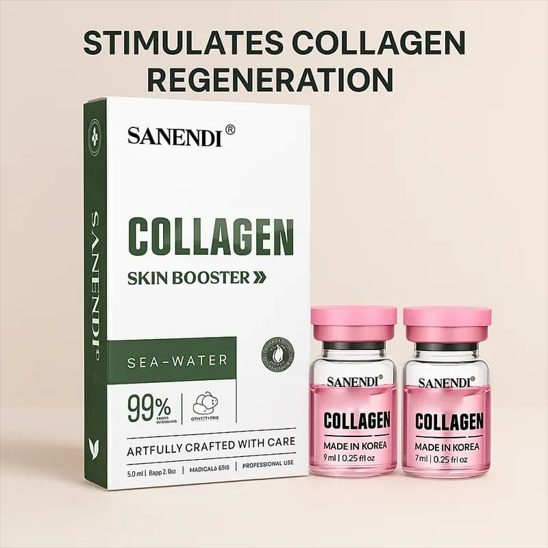 Sanendi PDRN Salmon DNA Skin Booster with Glutathione, Vitamin C & Collagen | 7ml x 5 Vials — image 8