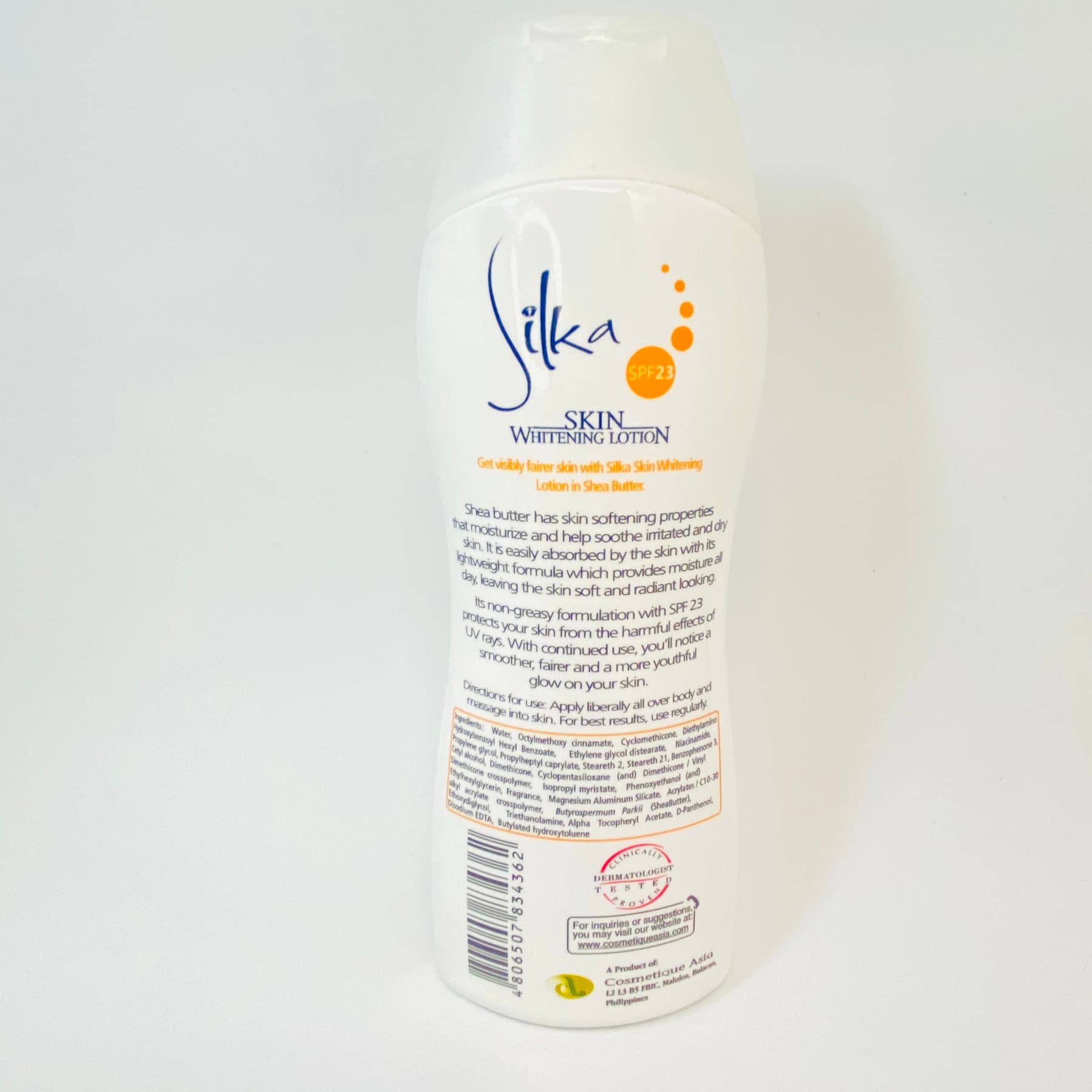SILKA SKIN WHITENING LOTION w/ SHEA BUTTER 200ml (SPF 23) — image 3