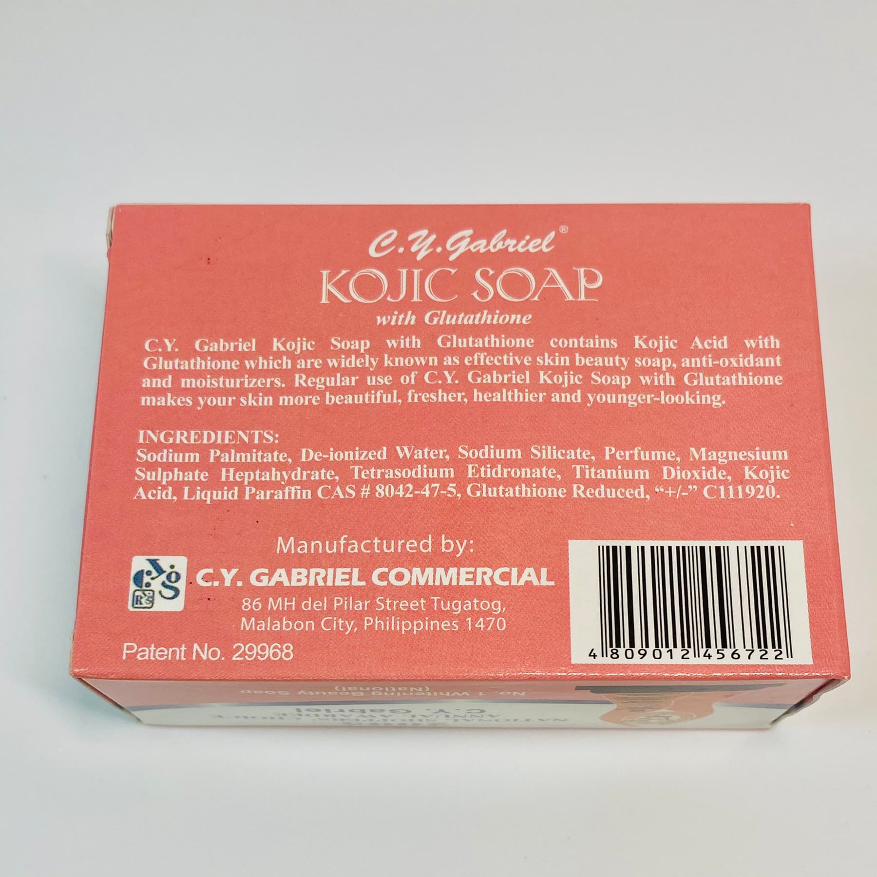 KOJIC SOAP W/ GLUTATHIONE BY CY GABRIEL 135g — image 3