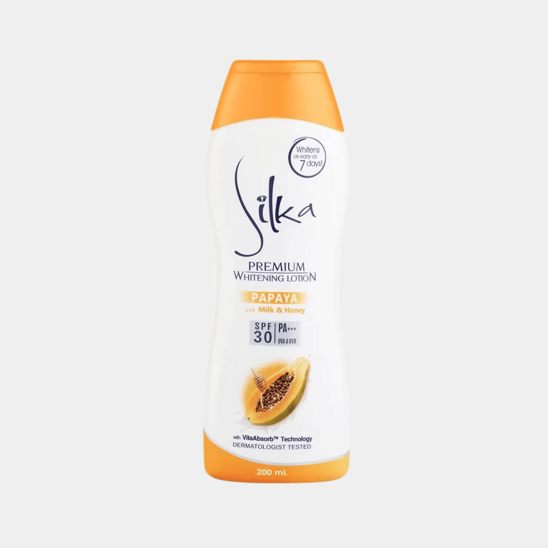 SILKA PREMIUM WHITENING LOTION (PAPAYA WITH MILK &amp; HONEY)