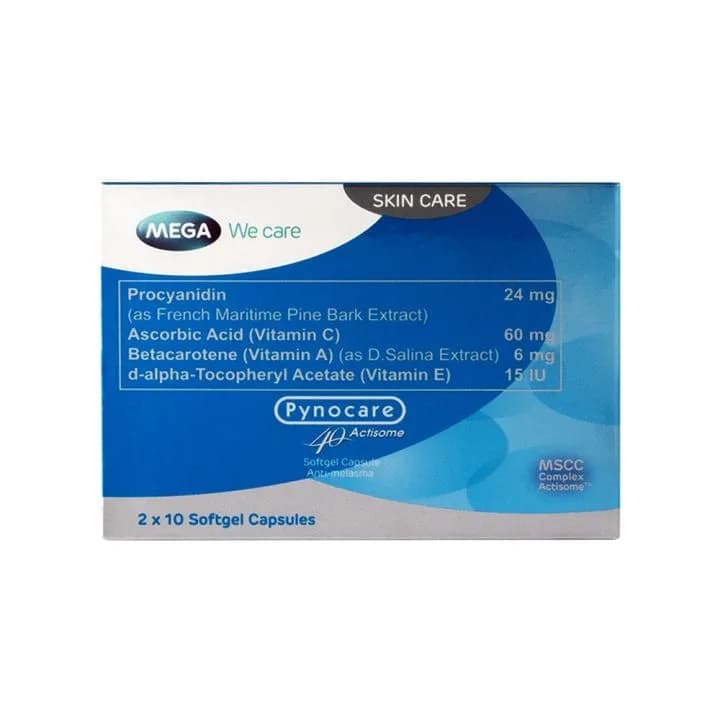 Pynocare Actisome Softgels (40 Softgels) | French Maritime Pine Bark Extract, Vitamin C & Vitamin E — image 2
