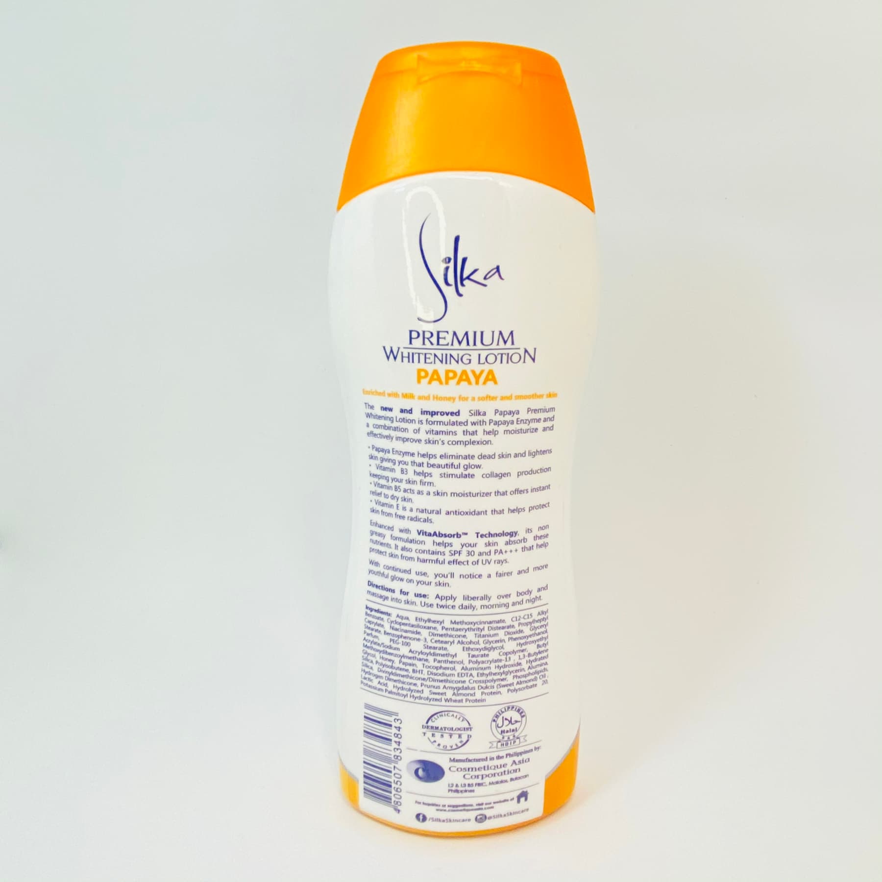 SILKA PREMIUM WHITENING LOTION (PAPAYA WITH MILK &amp; HONEY) — image 3