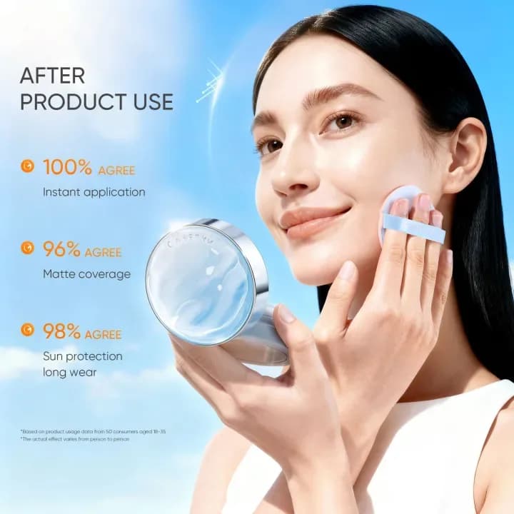 GMEELAN Sunscreen Cushion Foundation SPF50 PA++++ | 2-in-1 Matte Cushion | Funmento — image 5