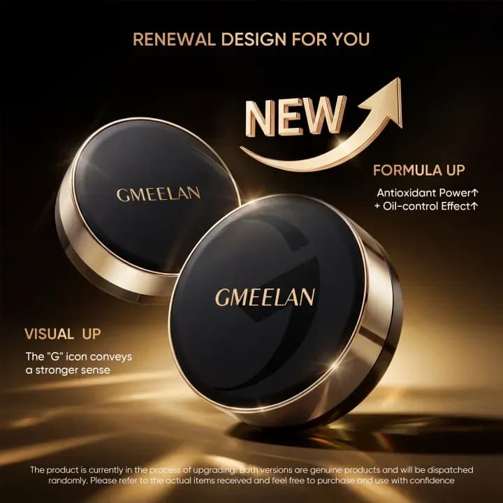 GMEELAN Air Cushion Foundation & Setting Powder Duo | Full Coverage Makeup | Oil Control | Funmento — image 1