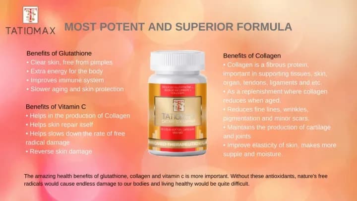 Tatiomax Glutathione 1600mg Softgels | 30 Softgels with Vitamin C & Collagen | Funmento — image 4