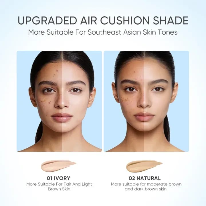 GMEELAN Sunscreen Cushion Foundation SPF50 PA++++ | 2-in-1 Matte Cushion | Funmento — image 4