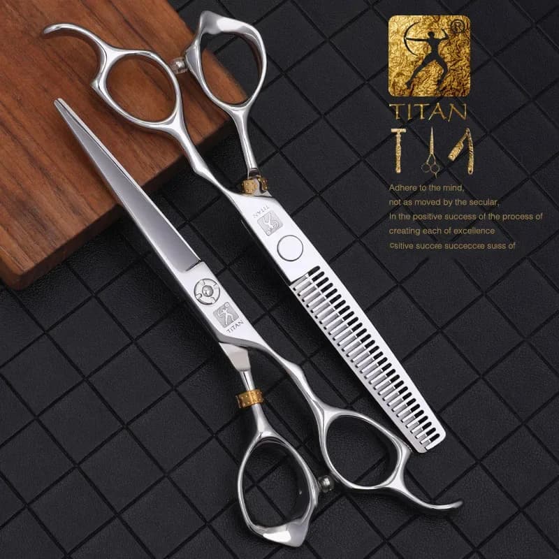 Titan professional barber hair scissors – 5.5" Japan 440C steel