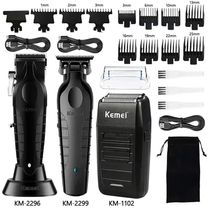 Kemei Men's Electric Hair Clipper Kit