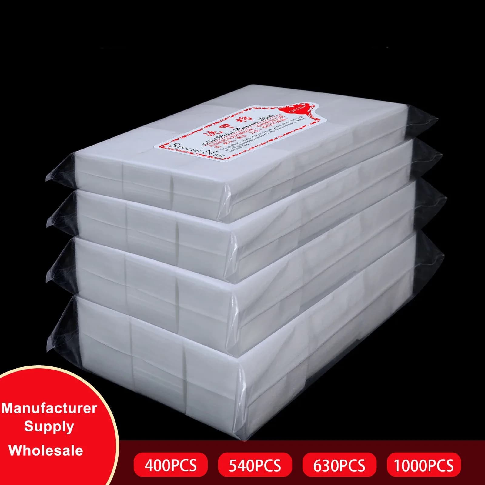 Lint-Free Nail Wipes – Soft Non-Woven Pads