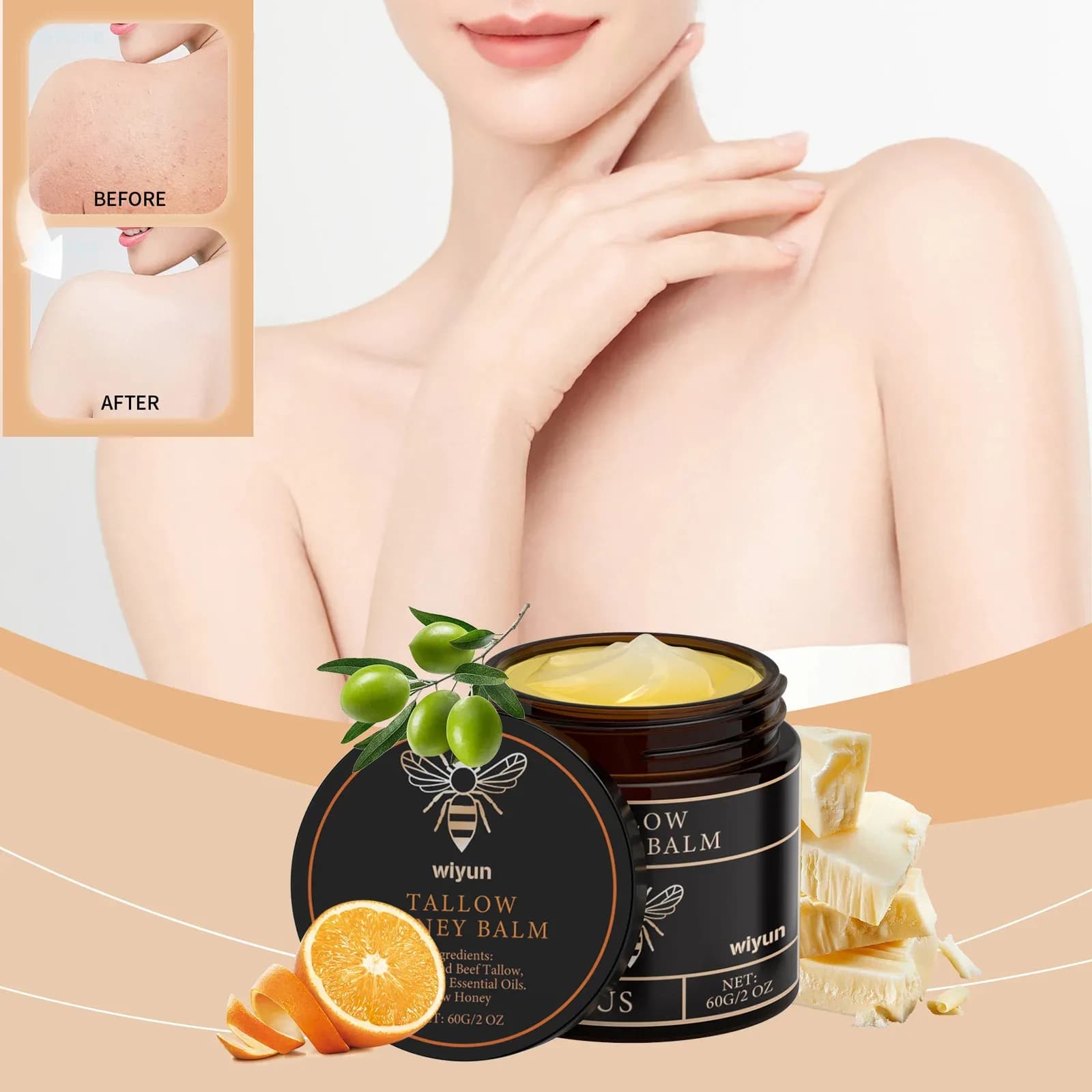 Beef Tallow & Honey Brightening Cream