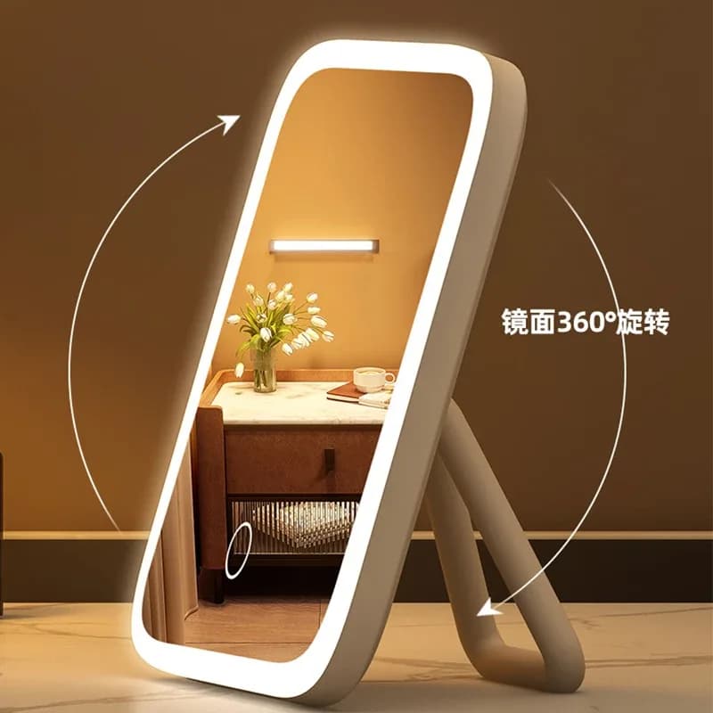 LED makeup mirror with color light