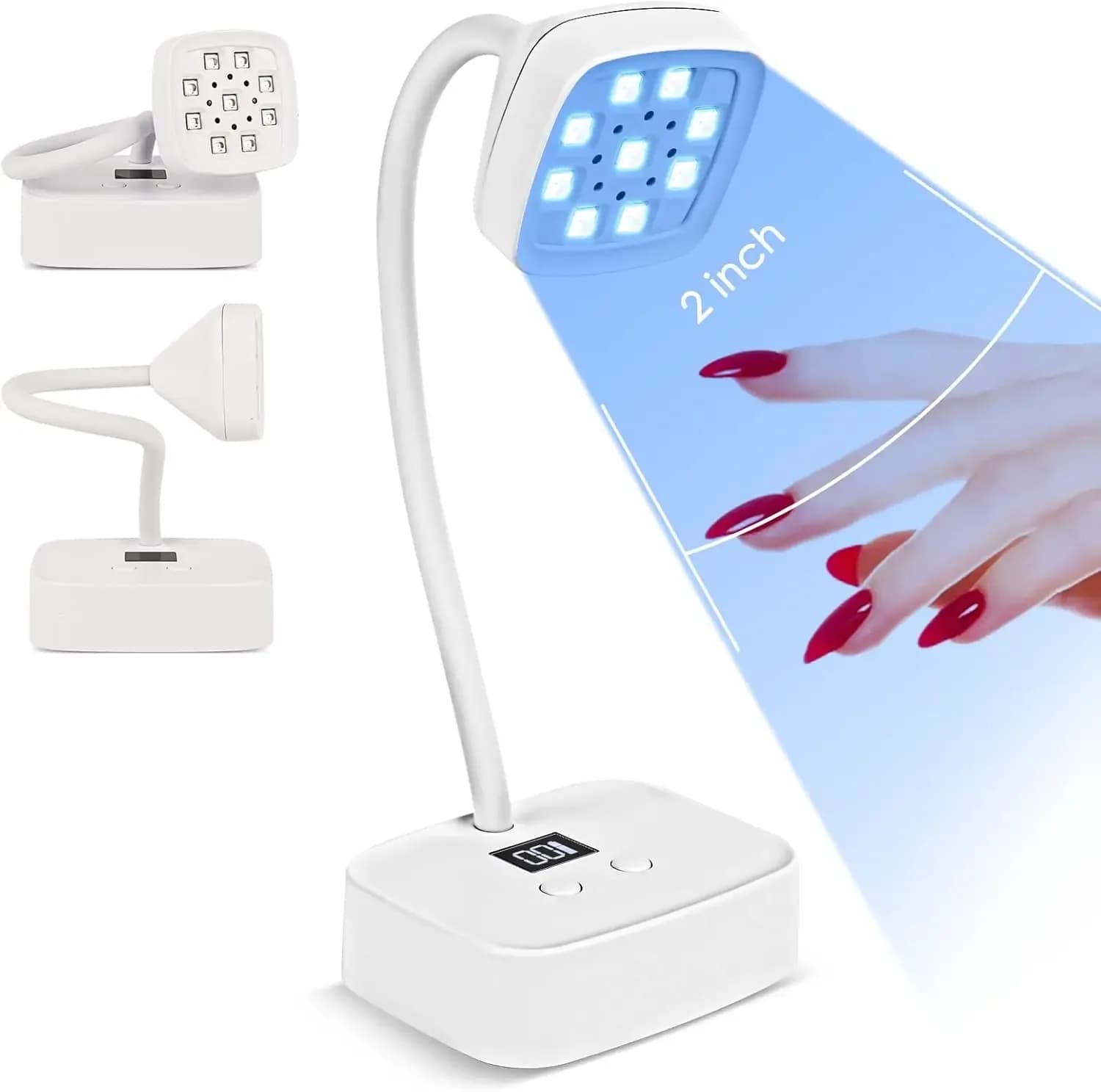 Rechargeable Wireless LED Nail Dryer with Auto Sensing