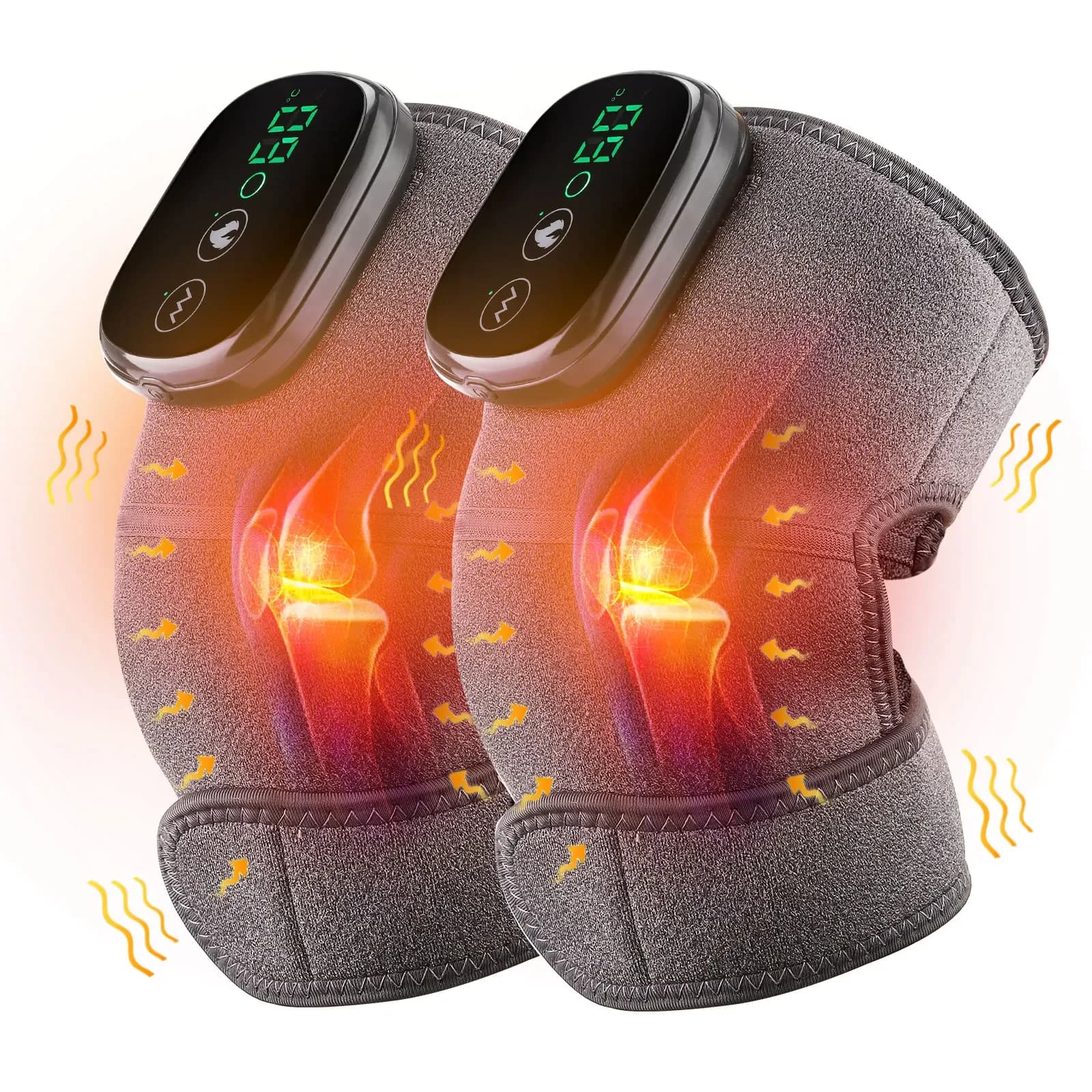 Heated Knee Massage Pad with Vibration