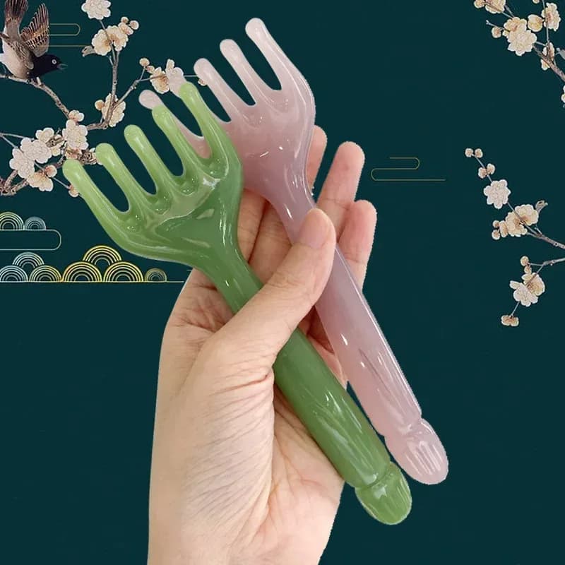 Resin Gua Sha Head Massager for Scalp, Neck & Legs
