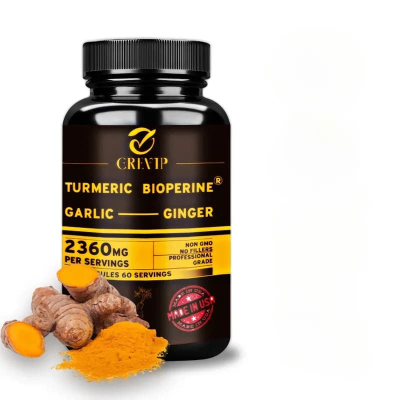Turmeric Ginger Supplement with Garlic & Black Pepper