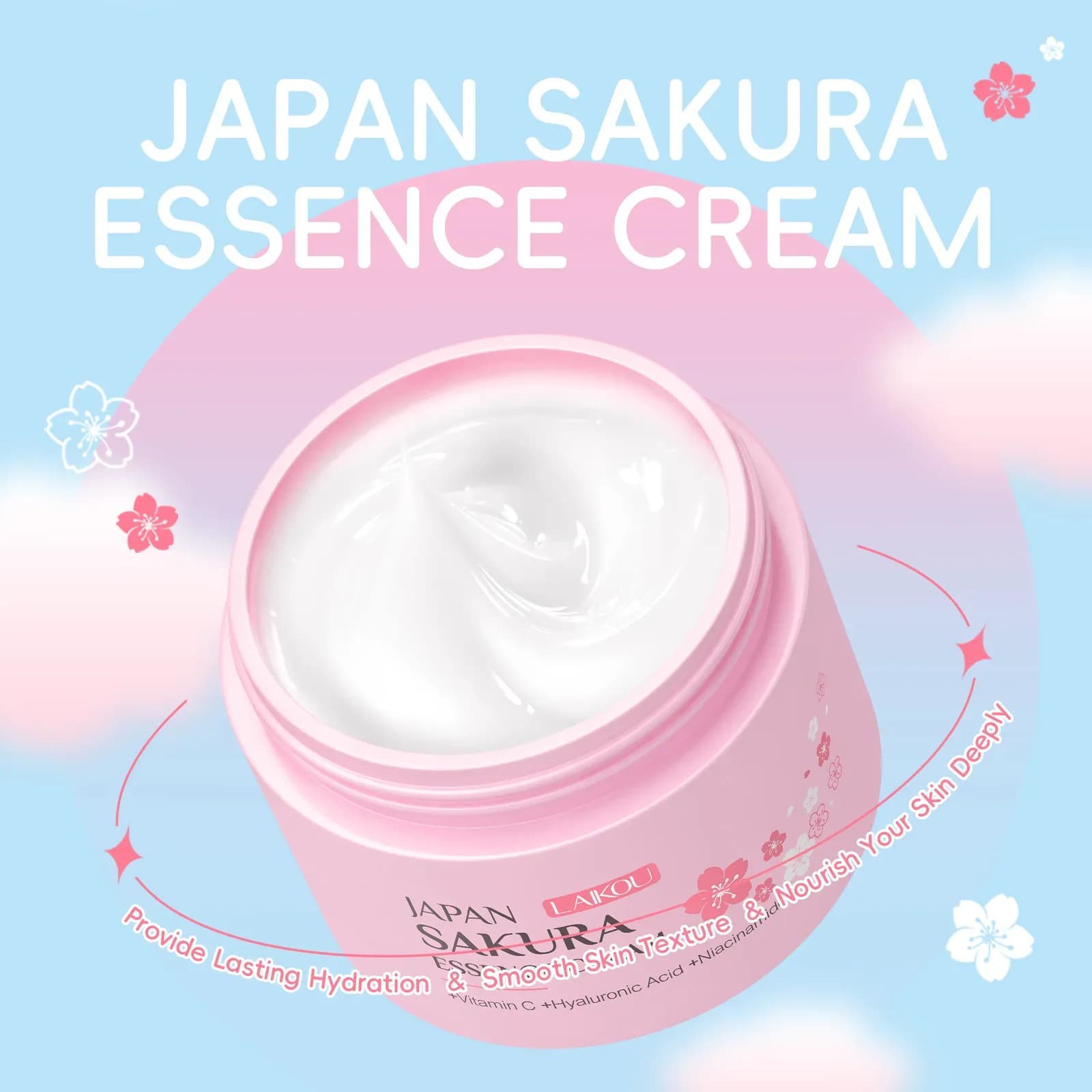 LAIKOU Sakura Hydrating Cream Moisturizer
