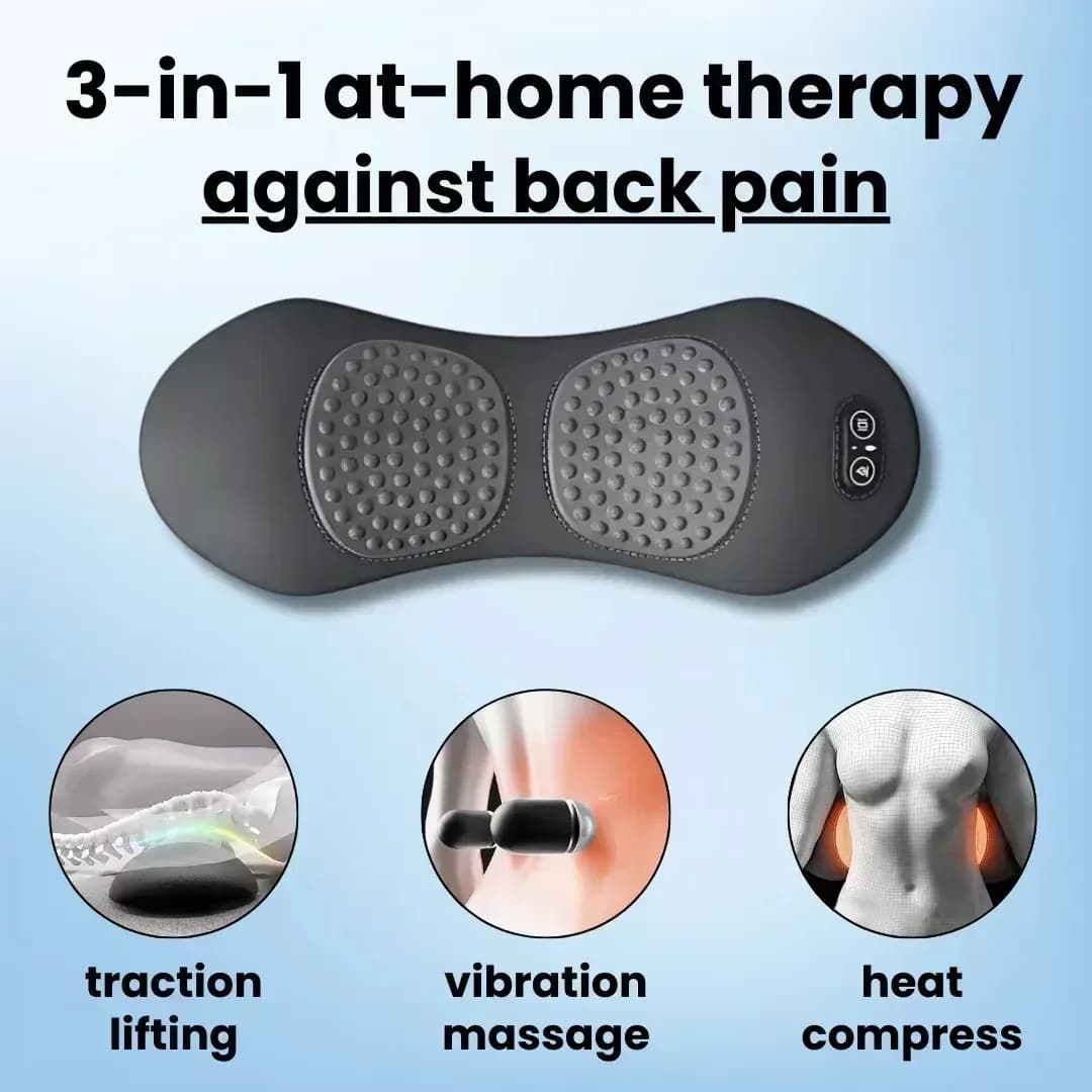 Emeka 3-in-1 Back Massager with Heat and Vibration