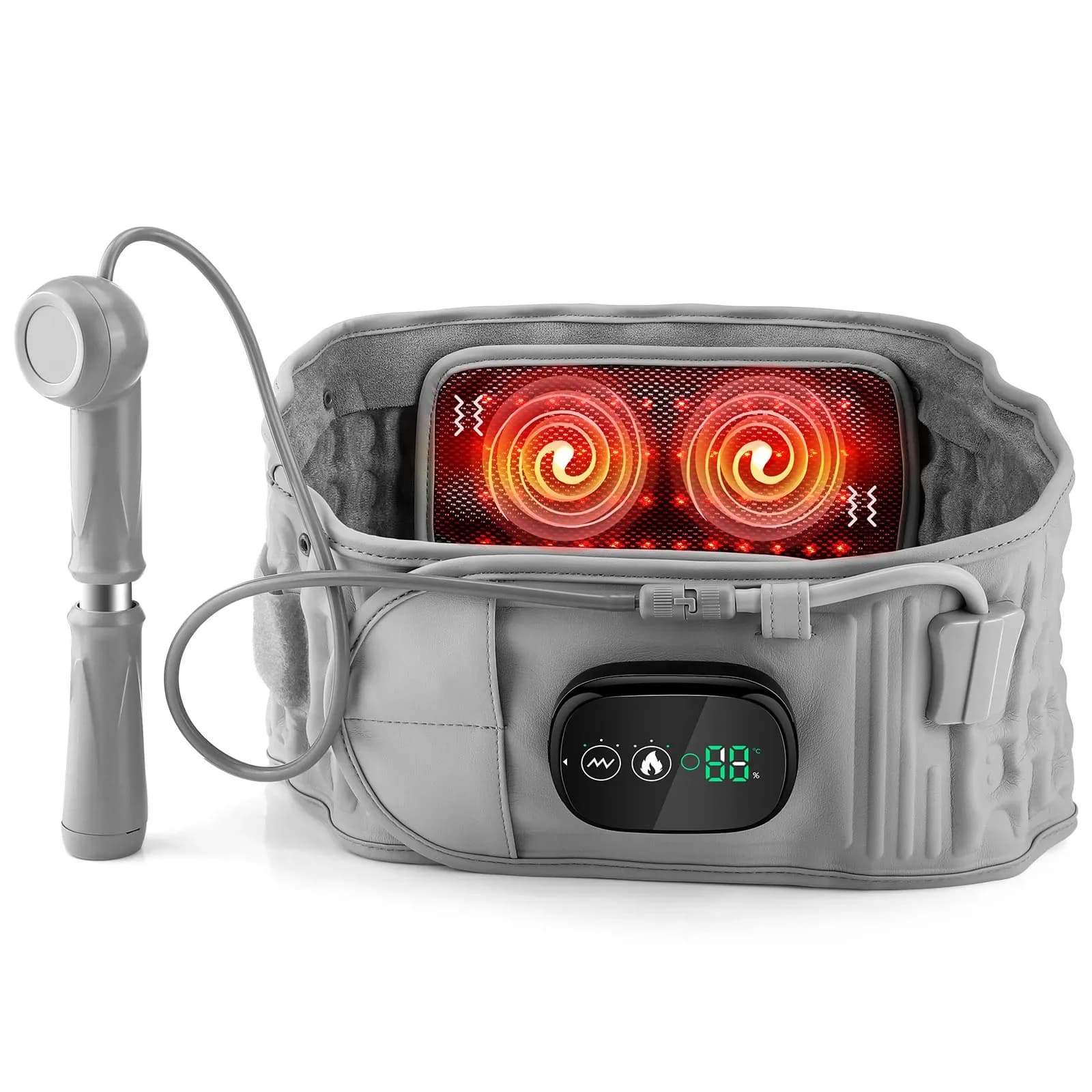 Heated Vibration Waist Massager Belt