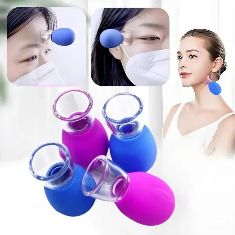 Silicone Cupping Massage Cup for Body, Face, Neck & Eye